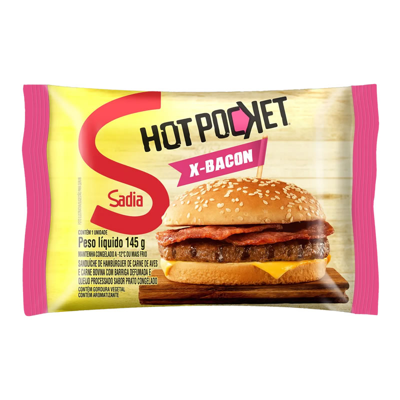 SAND HOT POCKET SADIA BACON145GR