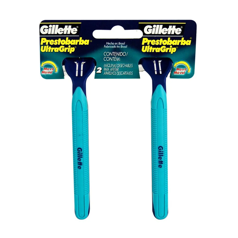 GILLETE PRESTOBARBA ULTRAGRIP 2 UNIDADES