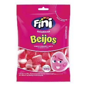 GOMA FINI BEIJOS MORANGO 80G